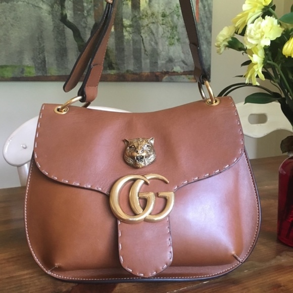 Gucci Handbags - Gucci 2016 Runway Marmont Animalier Leather Bag